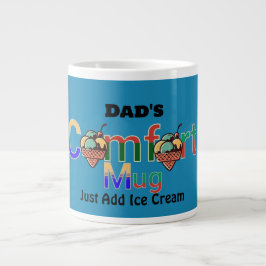 Modern personlig färg humor Pappas tröstmugg Jumbo Mugg