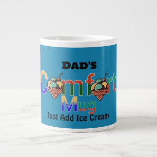 Modern personlig färg humor Pappas tröstmugg Jumbo Mugg
