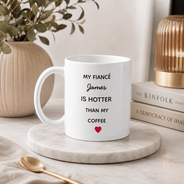 Modern Personlig Fästmans Kaffe Mugg (Skapare uppladdad)