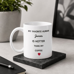 Modern Personlig Favorit Människa Kaffe Mugg