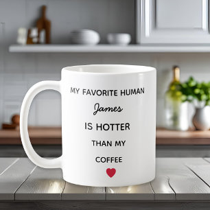 Modern Personlig Favorit Människa Kaffe Mugg