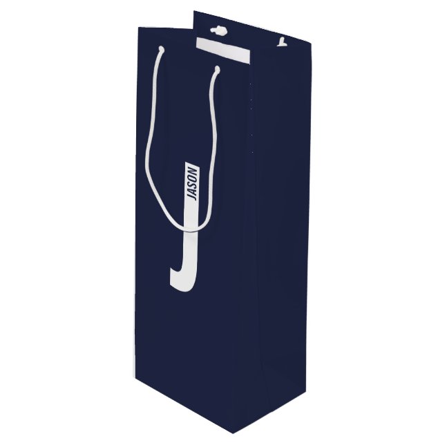 Modern personlig fet monogram och namn (Framsidan Vinklad)