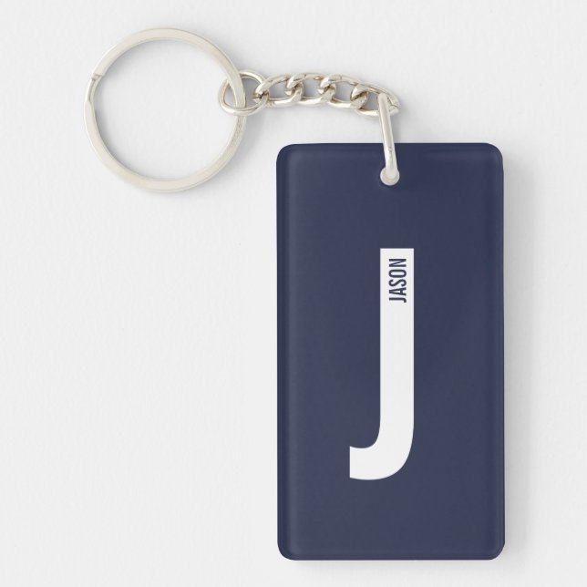 Modern personlig fet monogram och namn (Framsidan)