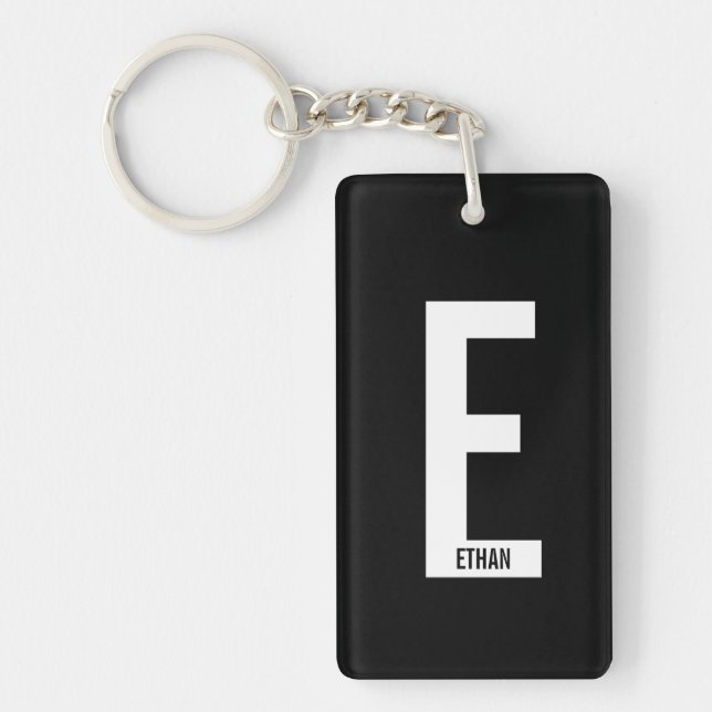 Modern personlig fet monogram och namn (Framsidan)