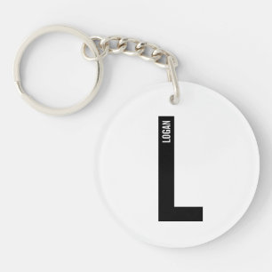 Modern personlig fet monogram och namn
