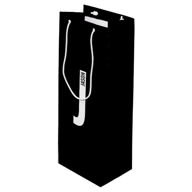 Modern personlig fet monogram och namn (Framsidan Vinklad)