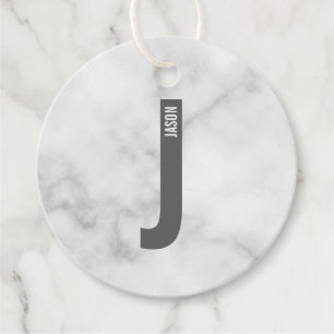 Modern personlig fet monogram och namn gåvor etiketter