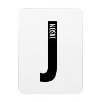 Modern personlig fet monogram och namn