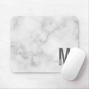 Modern personlig fet monogram och namn musmatta