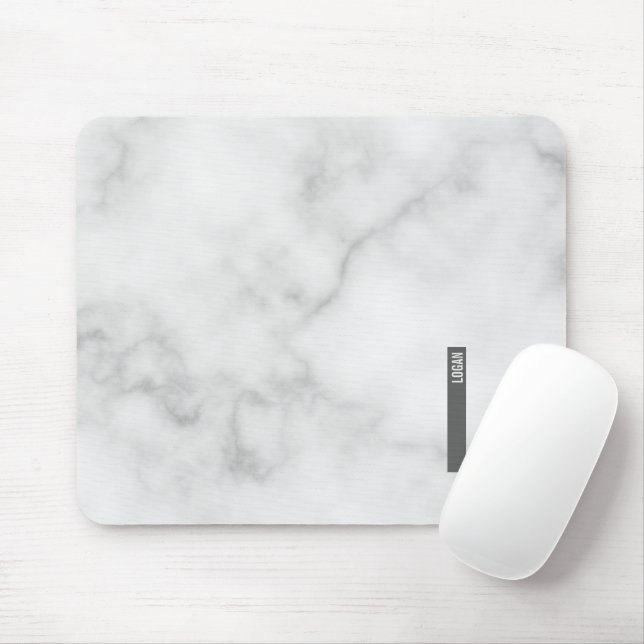 Modern personlig fet monogram och namn musmatta (Med mus)