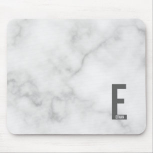 Modern personlig fet monogram och namn musmatta