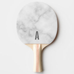 Modern personlig fet monogram och namn pingisracket