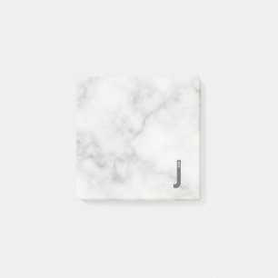 Modern personlig fet monogram och namn post-it block