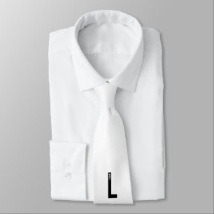 Modern personlig fet monogram och namn slips