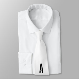 Modern personlig fet monogram och namn slips