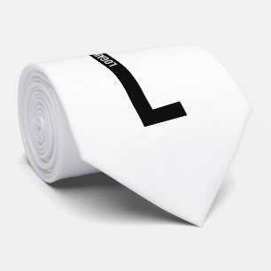 Modern personlig fet monogram och namn slips
