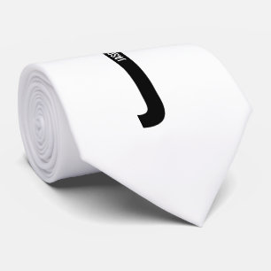 Modern Personlig Fet Monogram och Namn Slips