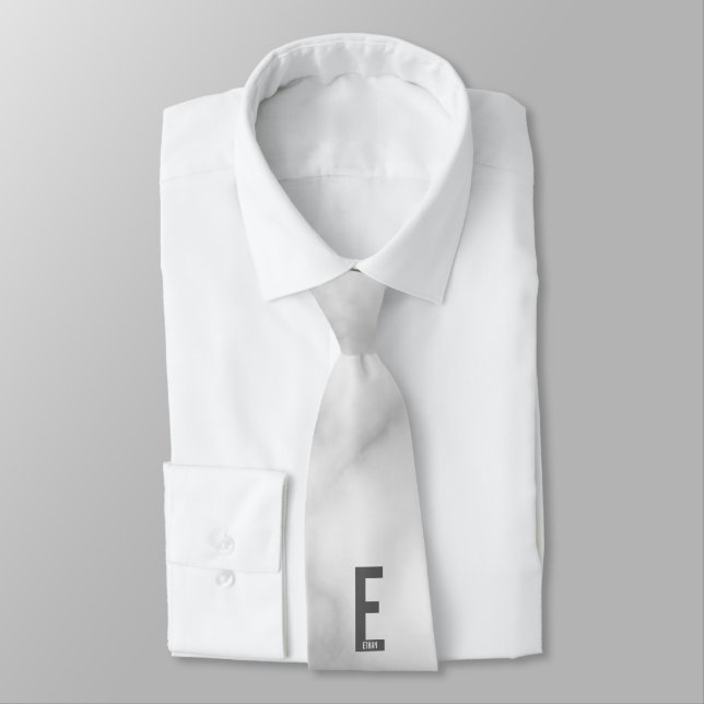 Modern personlig fet monogram och namn slips (Bunden)