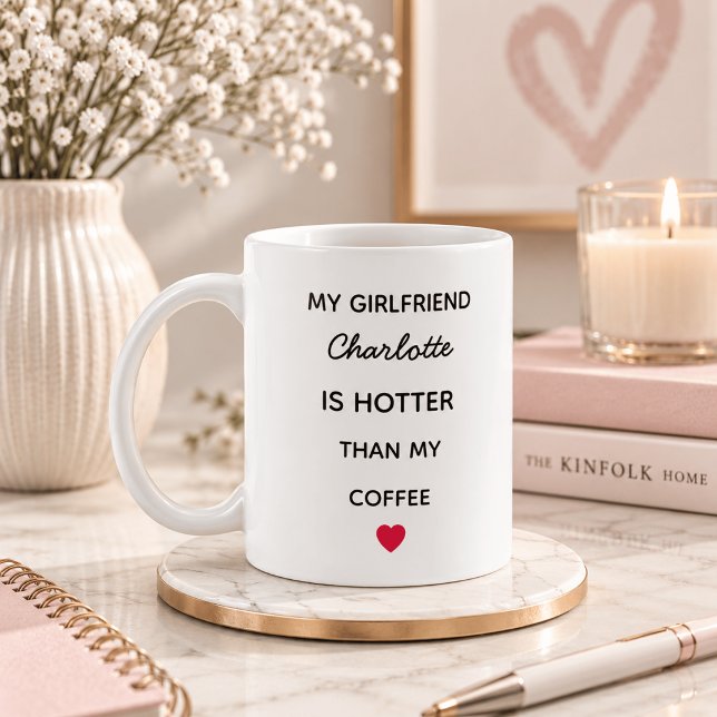 Modern Personlig Flicka Kaffe Mugg (Skapare uppladdad)