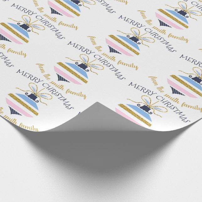 Modern Personlig för prydnadsföremål i Julgran Presentpapper (Hörn)