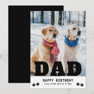 Modern Personlig Foto för Hund Grattis på födelsed