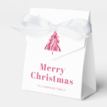 Modern Personlig God Jul Rosa Träd