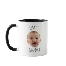 Modern Personlig Grandma Mugg, Anpassningsbar Baby