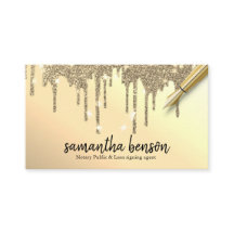 Modern Personlig Guld Drivrutiner Notary Agent