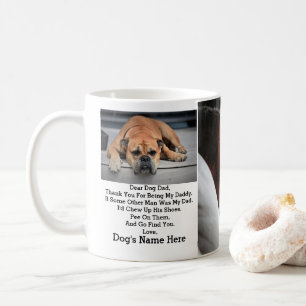 Modern Personlig Hund Fars dag-fotogåva från pappa Kaffemugg