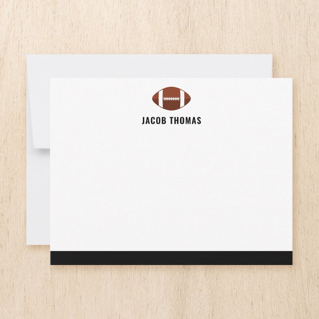 Modern Personlig i fotboll - platt Anteckningskort (Skapare uppladdad)