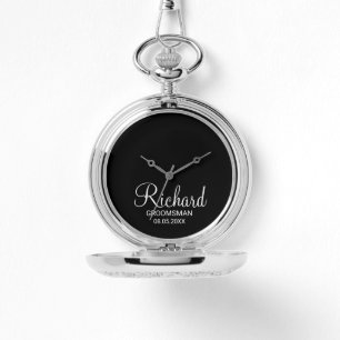 Modern Personlig i skript Groomsman Armbandsur