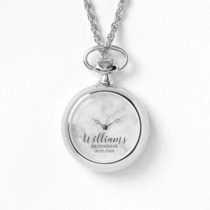 Modern Personlig i skript Groomsman Armbandsur
