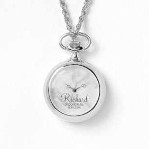 Modern Personlig i skript Groomsman Armbandsur
