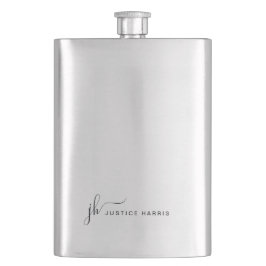 Modern Personlig i snyggt Script Monogram Fickplunta