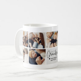 Modern Personlig Kärlek You Grandpa 9-Photo Kaffemugg