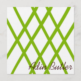 Modern Personlig Lattice i Lime Green