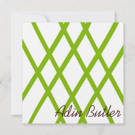 Modern Personlig Lattice i Lime Green