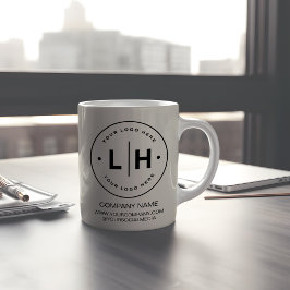 Modern Personlig Logotyp Business Kaffemugg