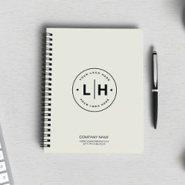Modern Personlig Logotyp Företag Anteckningsbok