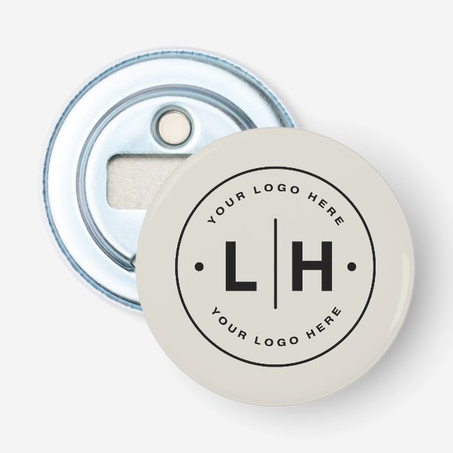Modern Personlig Logotyp Företag Flasköppnare (Framsidan)