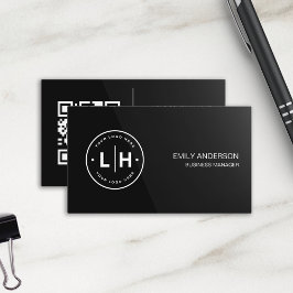 Modern Personlig Logotyp QR Affärsbricka Visitkort
