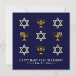 Modern Personlig Lycklig Hanukkah Julkort
