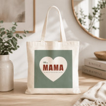 Modern personlig Mama hjärta-toteväska