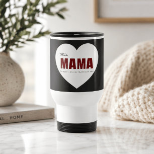 Modern Personlig Mama Hjärtan Resemugg