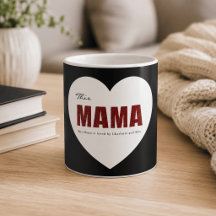 Modern Personlig Mamahjärtmugg