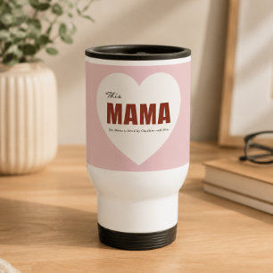 Modern Personlig Mamma Hjärtat Resemugg