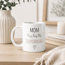 Modern Personlig Mamma Superhjälte Fotokollage