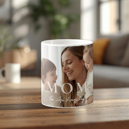 Modern personlig MOM kaffemugg med foto