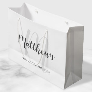 Modern Personlig Monogram & Family Namn