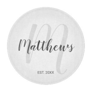 Modern Personlig Monogram & Family Namn